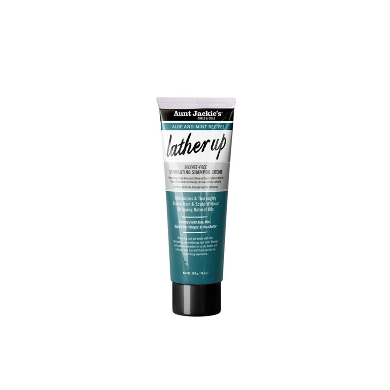 Aunt Jackie's Aloe & Mint Lather Up Stimulating Shampoo Creme 284g Aunt Jackie's Aloe & Mint Lather Up Stimulating Shampoo Creme 284g