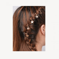 Bifull Anelli Decorativi con Stelle per Capelli