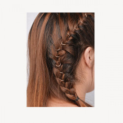 Bifull Anneaux Décoratifs pour Cheveux 10 Unités