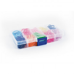 Bifull Boîte Élastiques Couleurs Mini Lastis