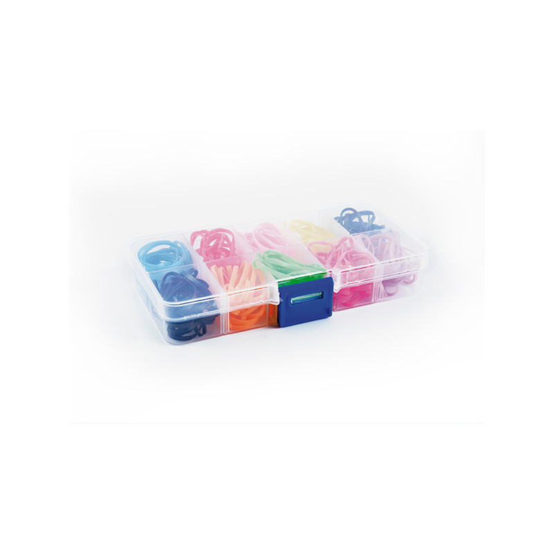 Bifull Boîte Élastiques Couleurs Mini Lastis