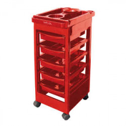 Bifull Chariot d'appoint multifonctionnel Chloe Rouge