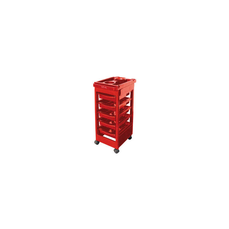 Bifull Chariot d'appoint multifonctionnel Chloe Rouge