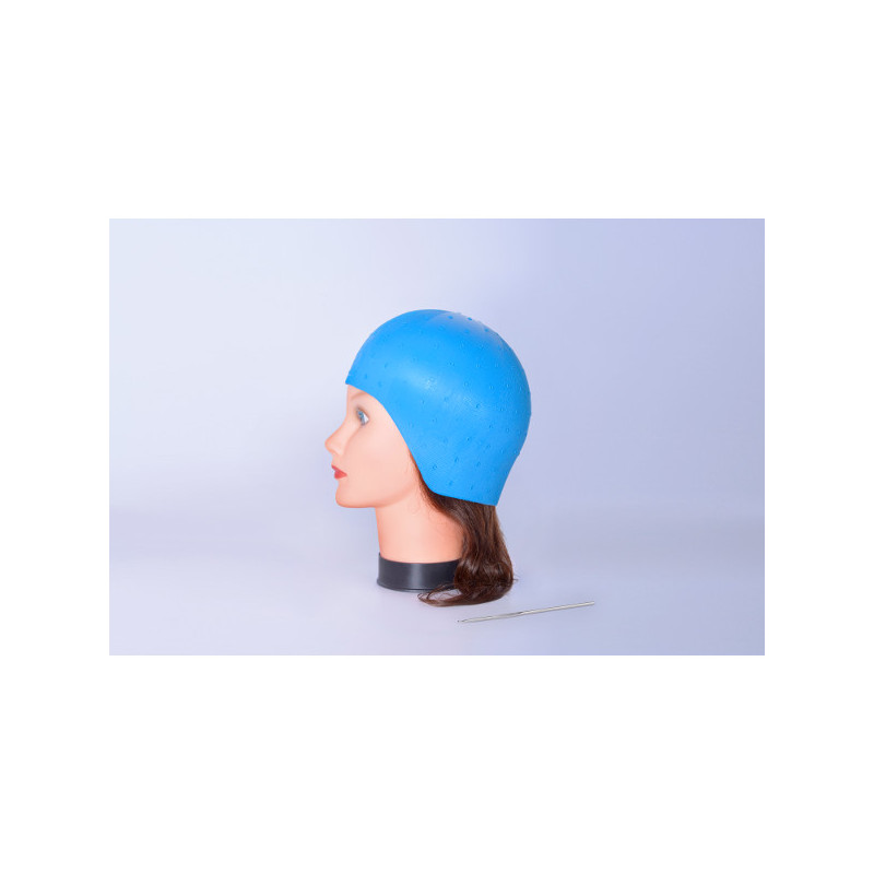 Bifull Cappello Mèches Silicone Blu