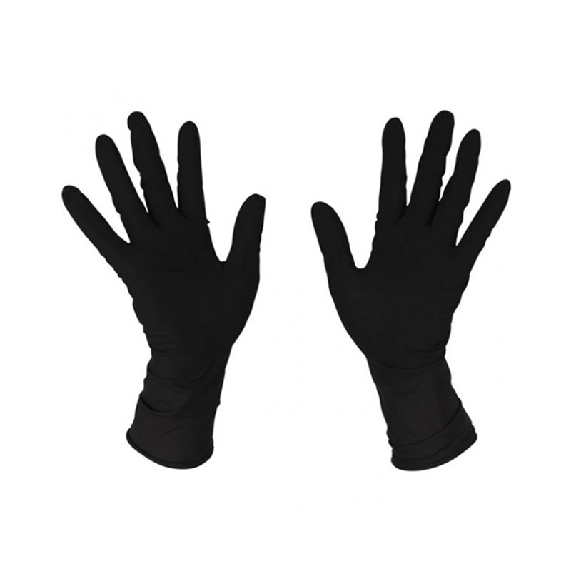 Bifull Czarne Lateksowe Rękawiczki 5 Par