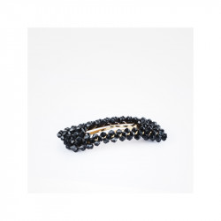 Bifull Broche de Perles Mode Diamant Noir