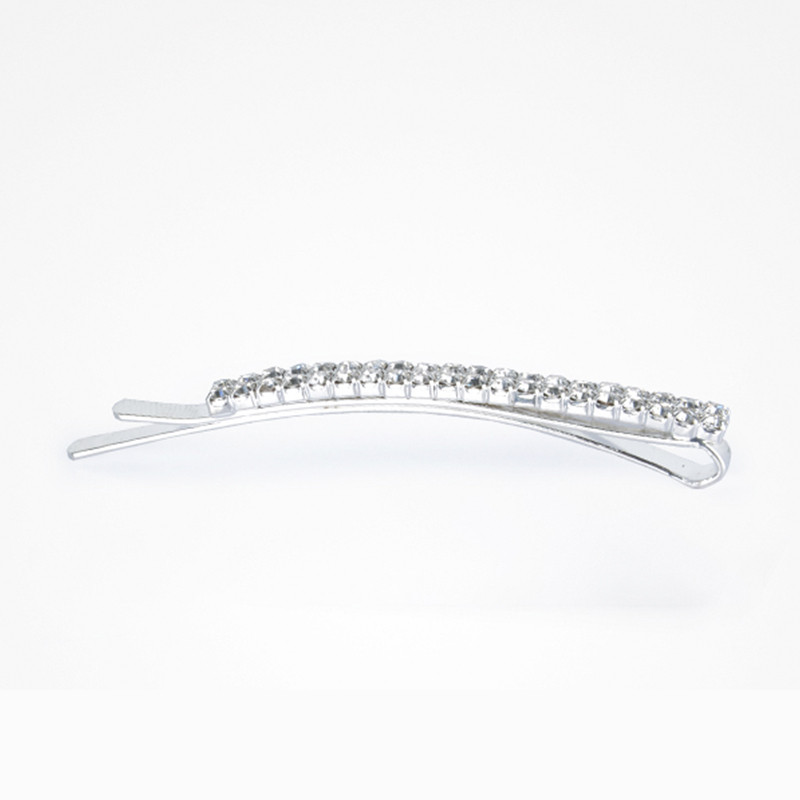 Bifull Barrette Décorées Diamonds Double Argent