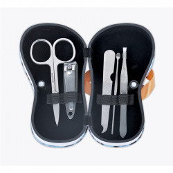 Bifull Kit manicure 5 pezzi infradito leopardate