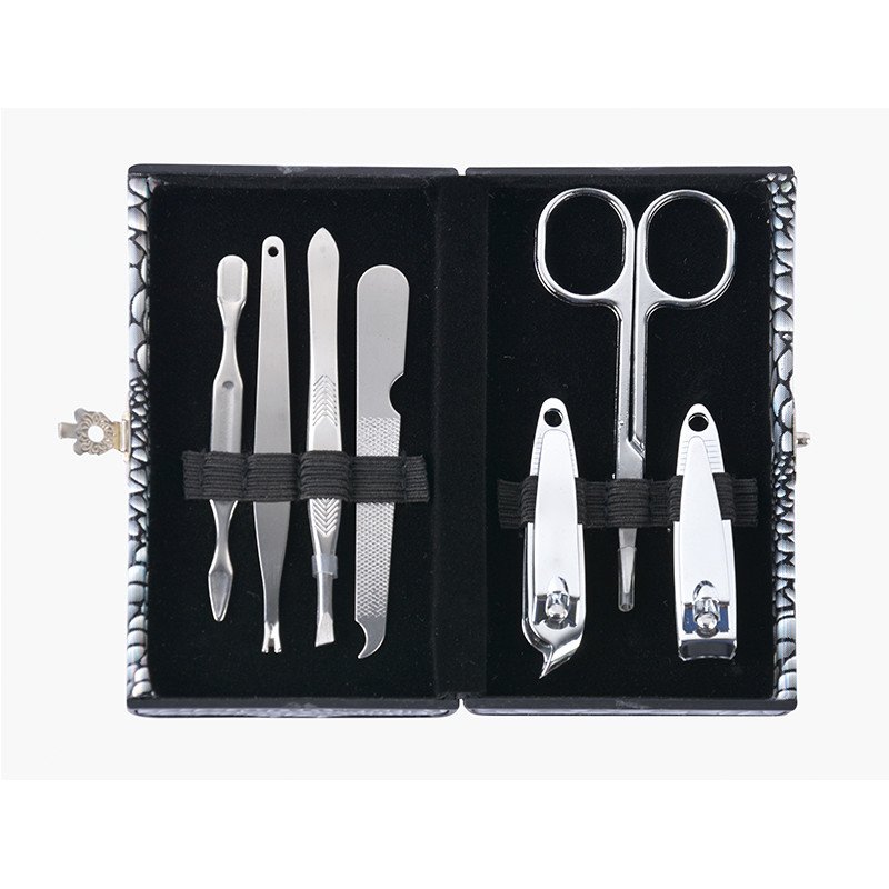 Bifull Kit manicure 7 pezzi Squame Nere