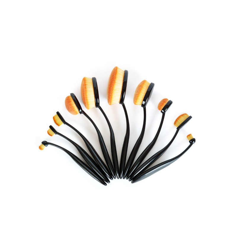 Bifull Pack Oval Brushes Brov 10pcs