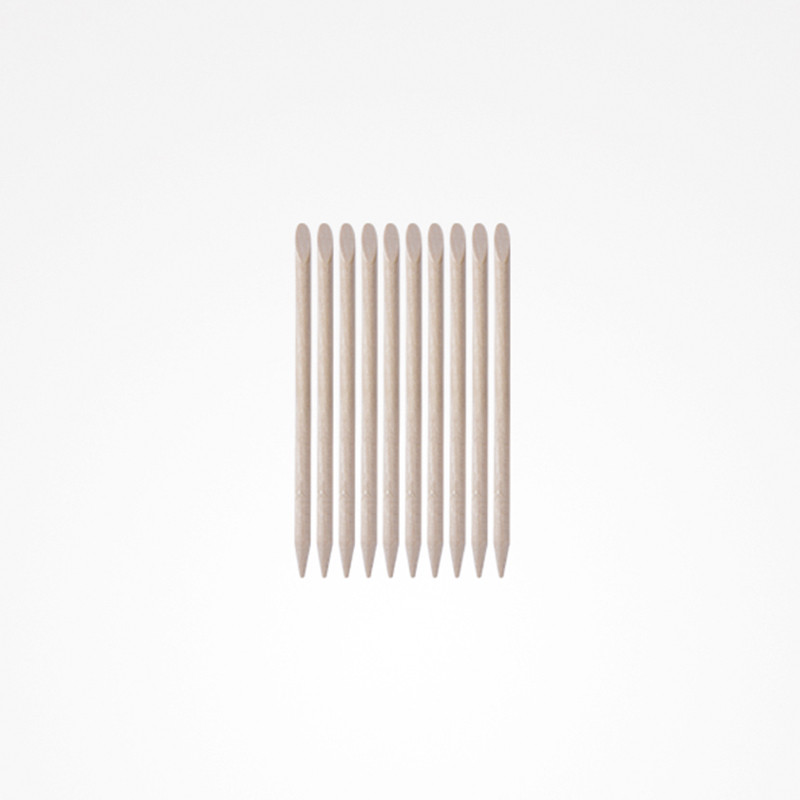 Bifull Bâtonnets en Bois Manucure Orange Stick 72