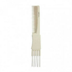 Bifull Hollow Comb 5 Prongs Metal Biały