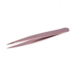 Bifull Pink Bronze Pince Ergonomique Pointe Fine 9,5cm