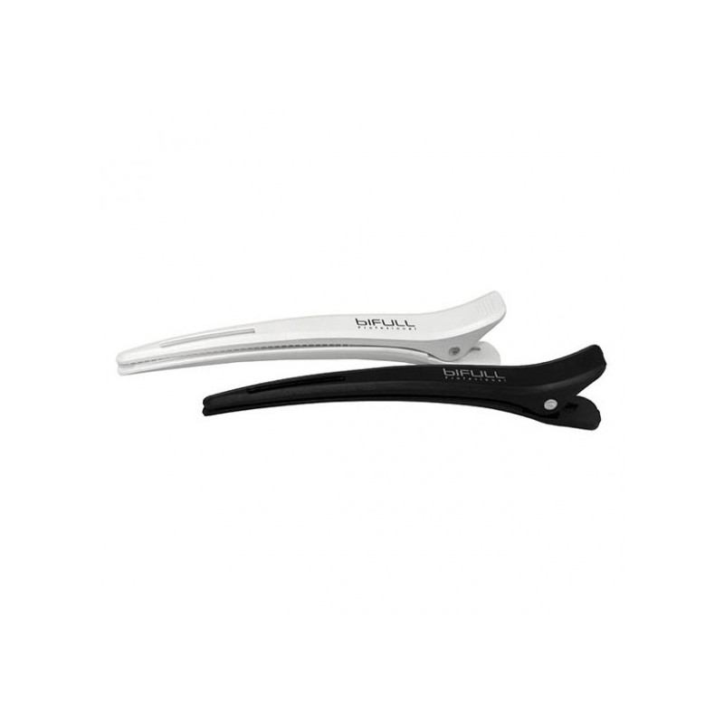 Bifull Plastic Clamp White and Black 6 pcs.