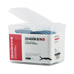 Bifull Pinces Dragon Bote 25uds (10UND Blanches, 15 Unds Noires)