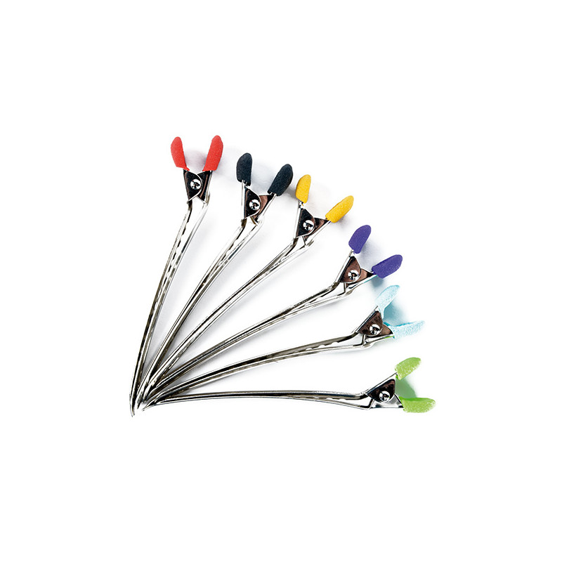 Bifull Pinzette a becco d'anatra Impugnatura morbida Antiscivolo 9,5 cm Tears 6 pz