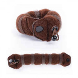 Bifull Relleno Moño Pin Grande Marron