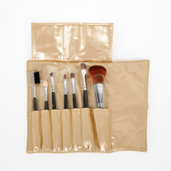Bifull Set Étui Maquillage 7 Pinceaux Tika Or