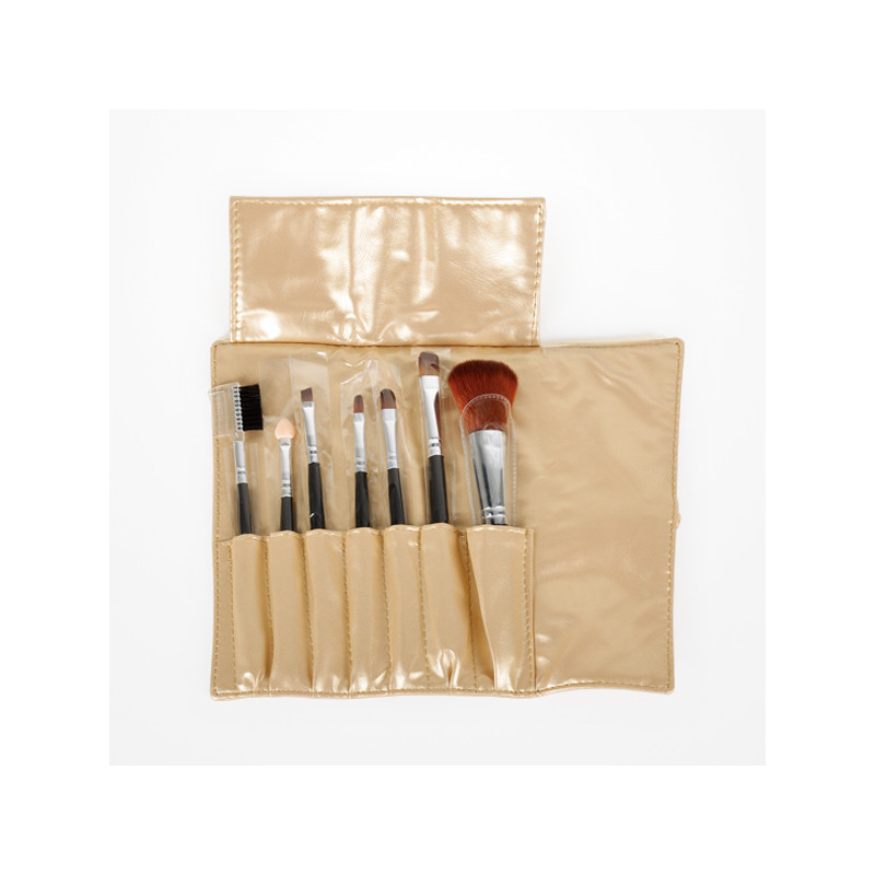 Bifull Set Étui Maquillage 7 Pinceaux Tika Or Bifull Set Étui Maquillage 7 Pinceaux Tika Or
