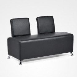 Bifull Fauteuil d'Attente Double Selene Double Noir