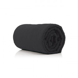 Bifull Serviette Noire Coton Recyclé 90x50