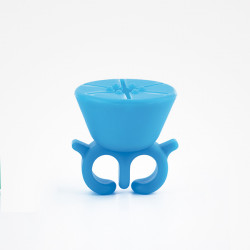 Bifull Topfinger Bleu Anneau Support Émail