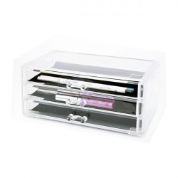 Bifull Treasure Organisateur Esthétique 3 Tiroirs Transparents