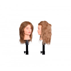 Manekin głowy Bifull Ciemny blond 35-40 cm 100% włosów ludzkich Dziewczynka Ciemny blond 40