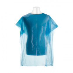 Bifull Jednorazowa Peleryna Polietylenowa 90x115cm Tella Blue