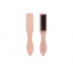 Bifull Brosse de Barbier en Bois Dégradé