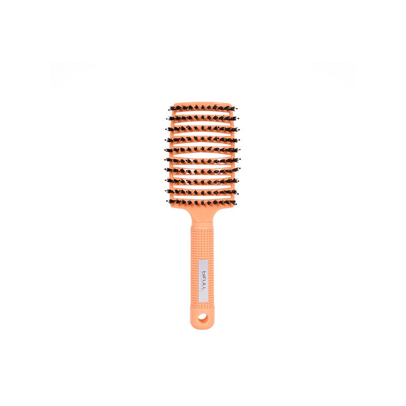 Bifull Brosse Squelette en Poils de Sanglier et Nylon Total Brush Orange