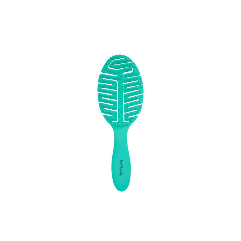 Bifull Skeleton Detangling Brush Fluor Leaf Blue Bifull Skeleton Detangling Brush Fluor Leaf Blue
