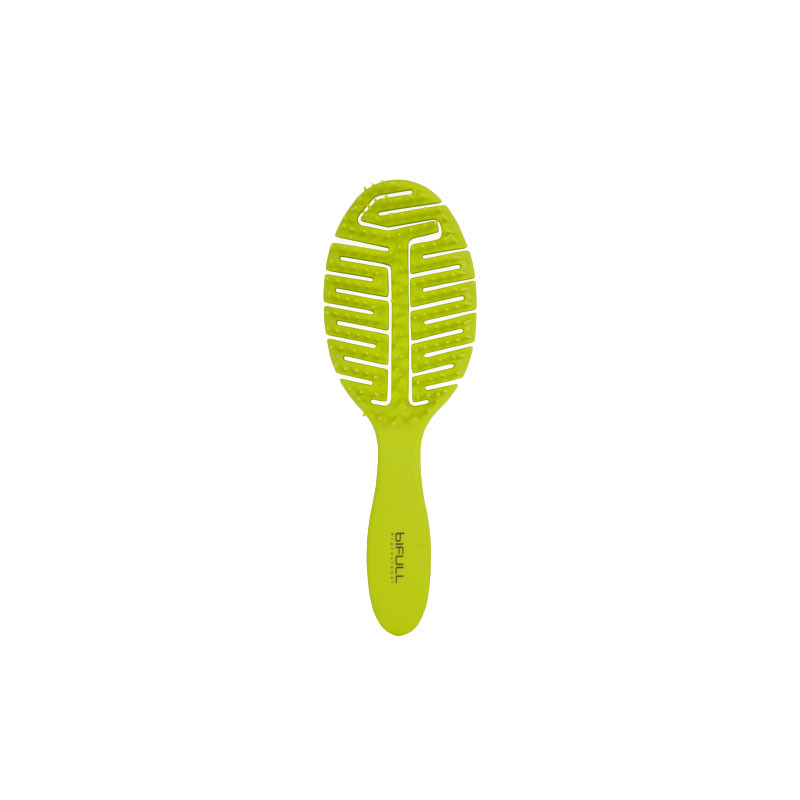 Bifull Brosse Squelette Démêlante Fluor Leaf Vert