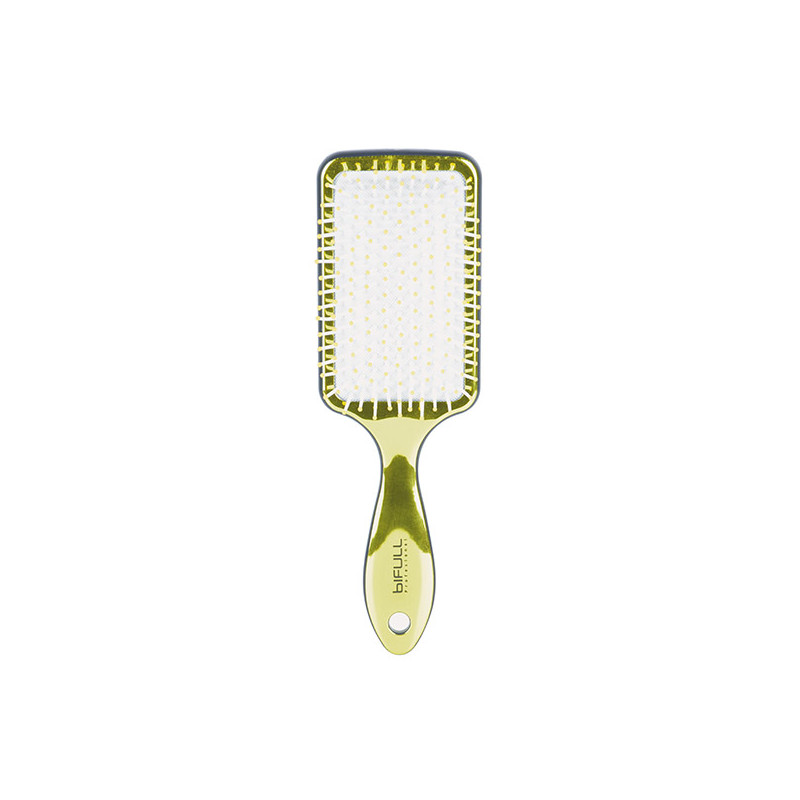 Bifull Brosse Raquette Métallisée 22cm Racket Chrome Doré