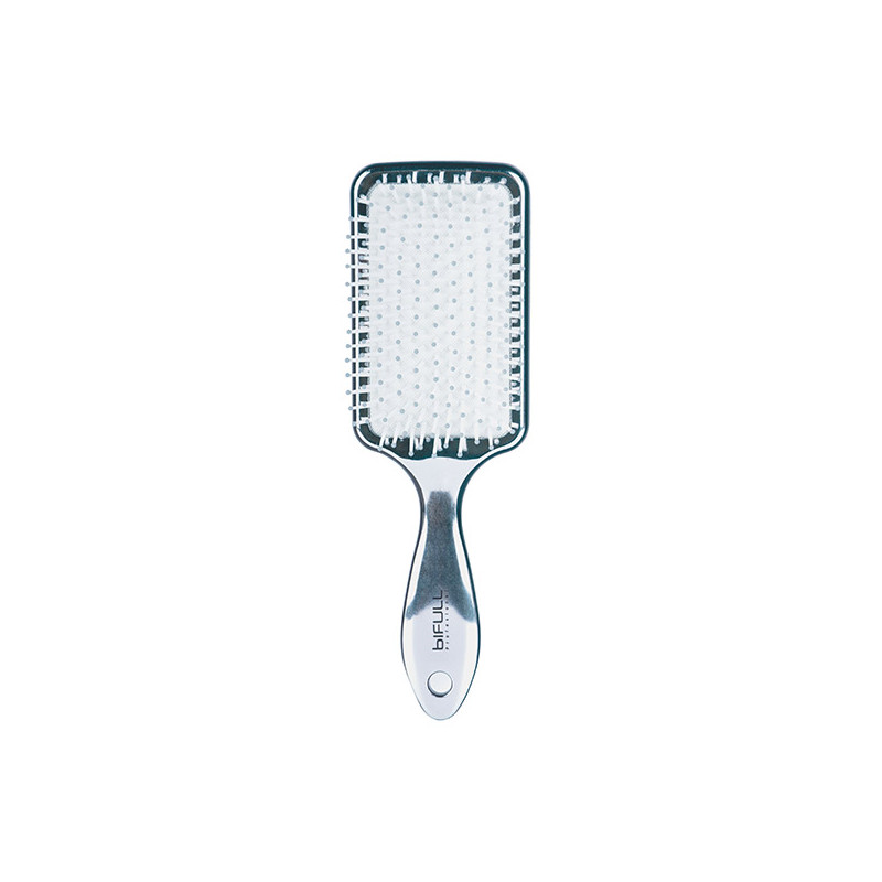 Bifull Racket Brush Metalized 22cm Racket Chrome Silver