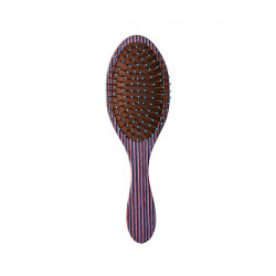 Bifull Brush Striped Wood Brown Oval