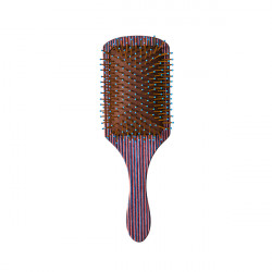 Bifull Brosse en Bois Rayé marron Raquette