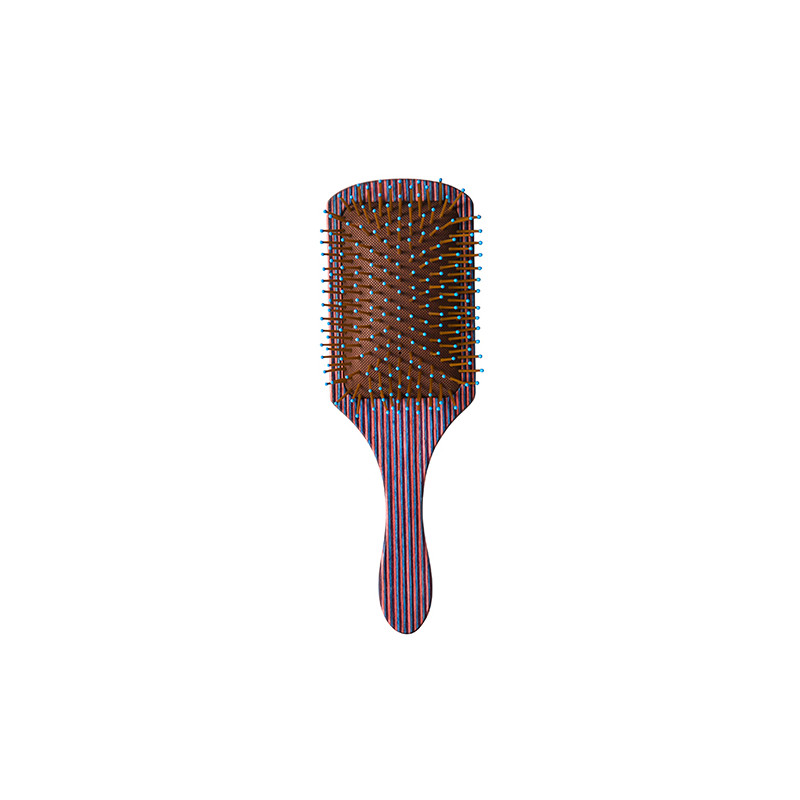 Bifull Brosse en Bois Rayé marron Raquette