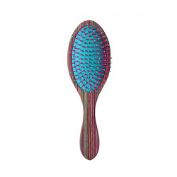 Bifull Brosse Bois Rayé violet Ovale