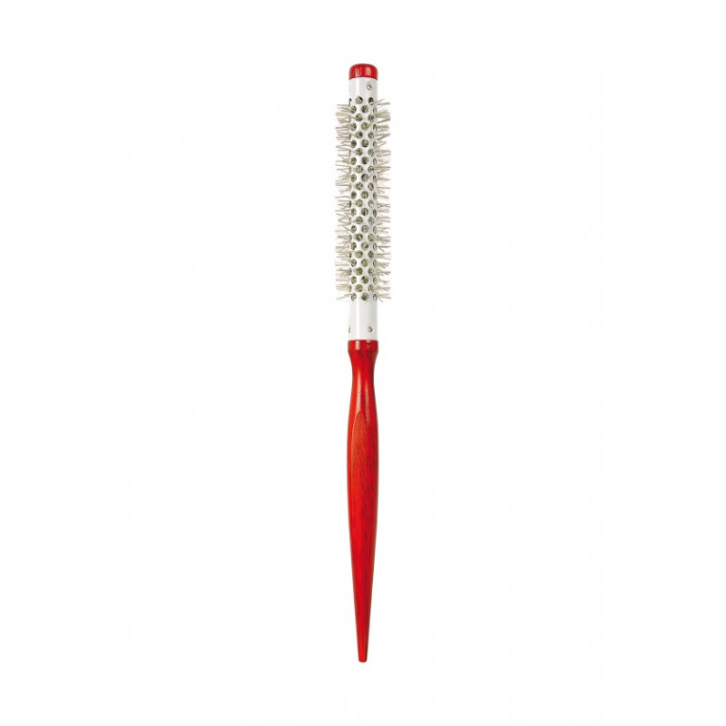 Bifull Spazzola Termica Coda Fine Legno Rosso N.13