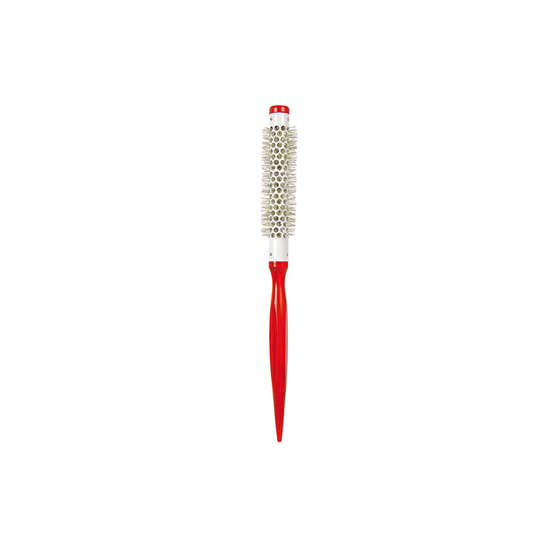 Bifull Brosse Thermique Queue Fine Bois Rouge N.16