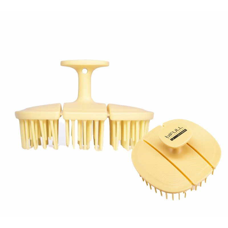 Bifull Spazzola a Tripla Piega per Cuoio Capelluto Bio Flex Vaples Gialla