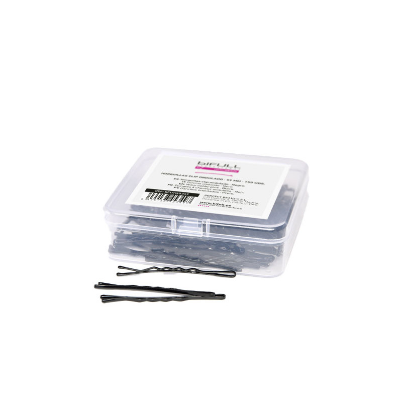 Bifull Clip Ondulata 59mm Scatola Nera 150 pz
