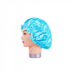 Bifull Bonnet en Satin Anti-Frizz Bleu Sleeping Thin Cap