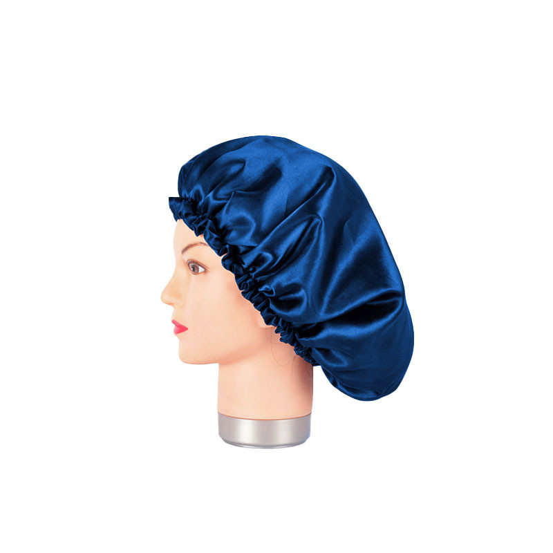 Bifull Bonnet en Satin Bleu Anti Frizz