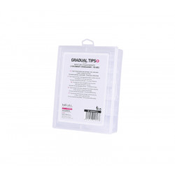 Bifull Gradual Tips 120 uds Transparente avec Format Standard et Gradué