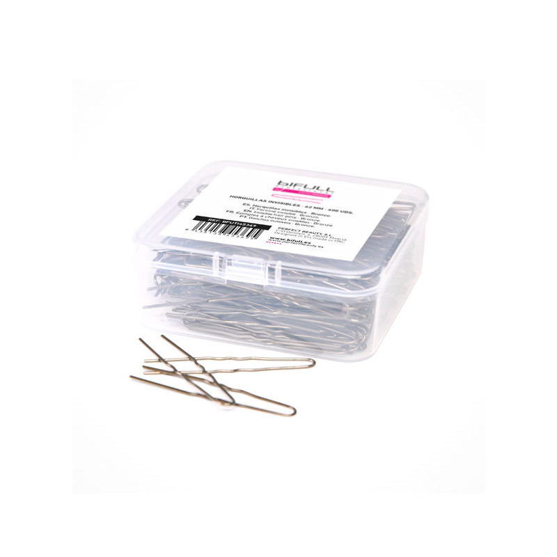 Bifull Invisible Hairpins 62mm Bronze Box 400 Units