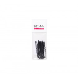 Bifull Fermagli per Capelli Invisibili 62mm Nero Sacchetto 20pz