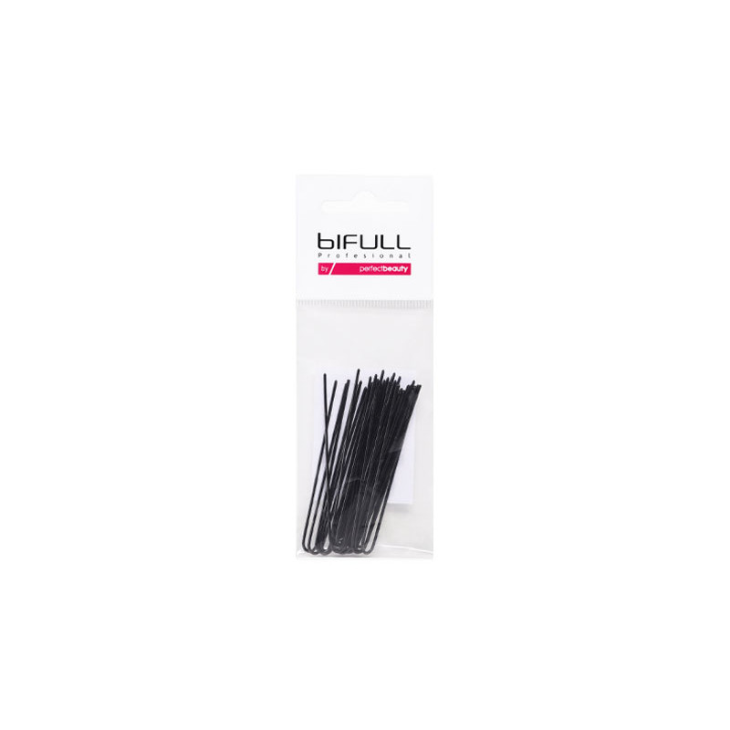 Bifull Fermagli per Capelli Chignon 67mm Neri Confezione da 20