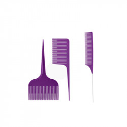 Bifull Kit Peignes Violettes Spécial Mèches 3u